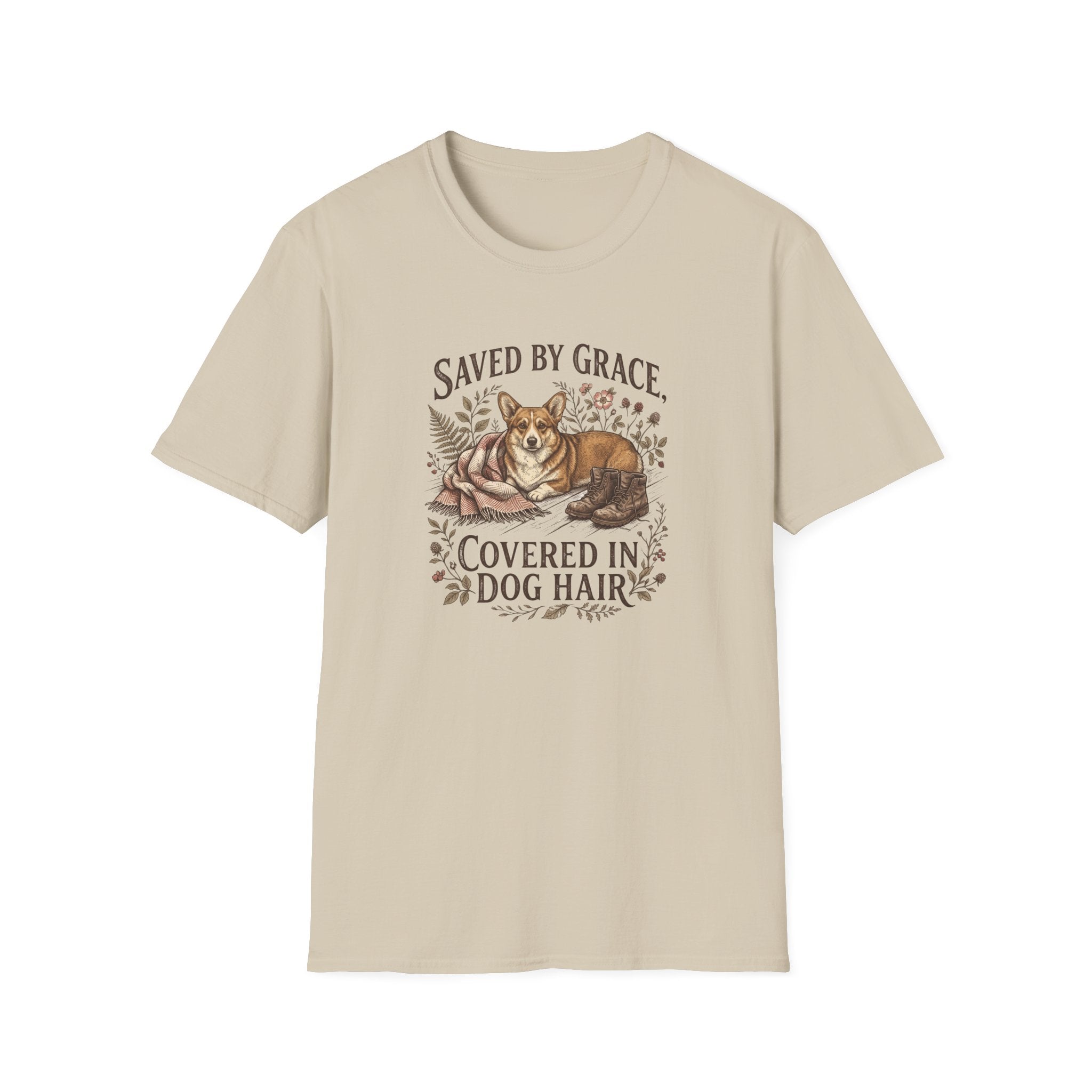 By Grace, Covered in Corgi Hair T-Shirt