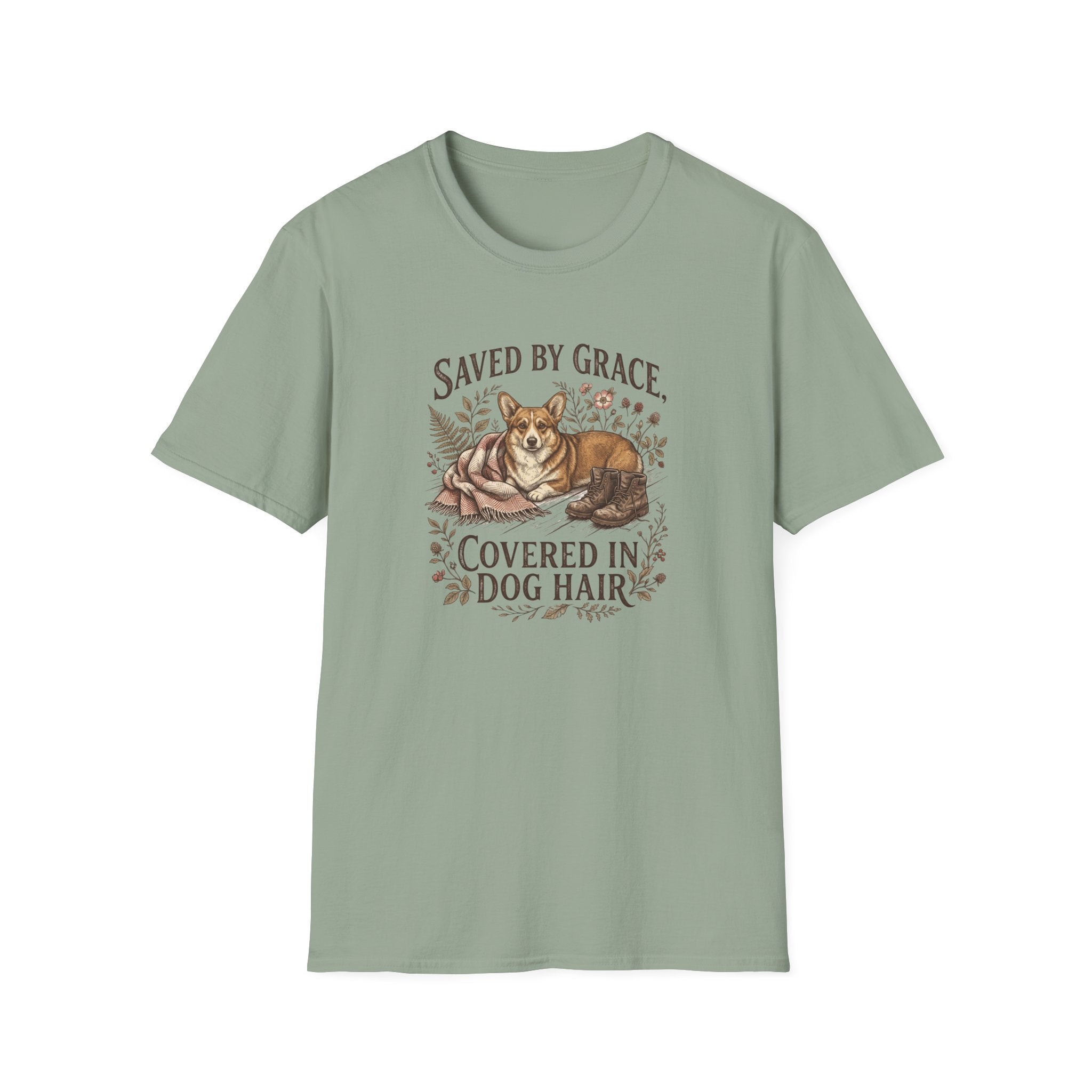 By Grace, Covered in Corgi Hair T-Shirt