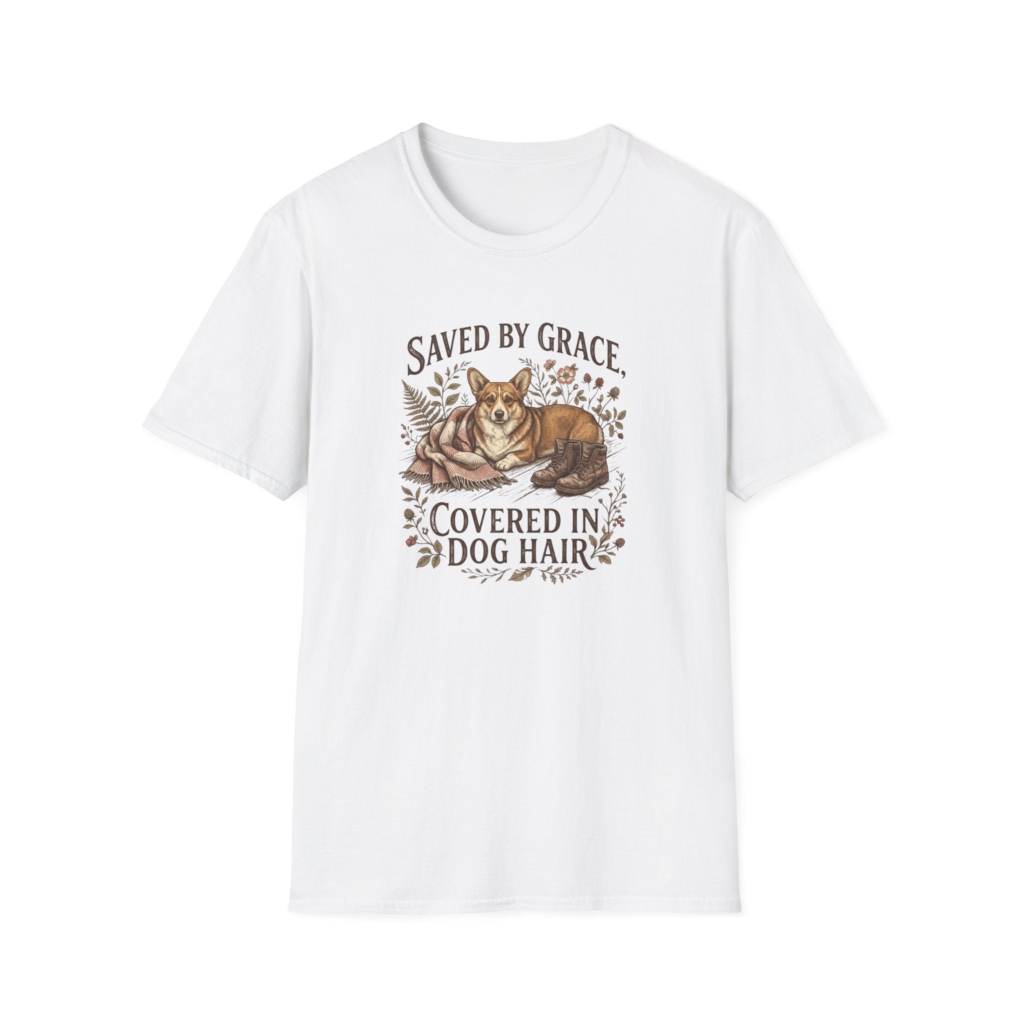 By Grace, Covered in Corgi Hair T-Shirt