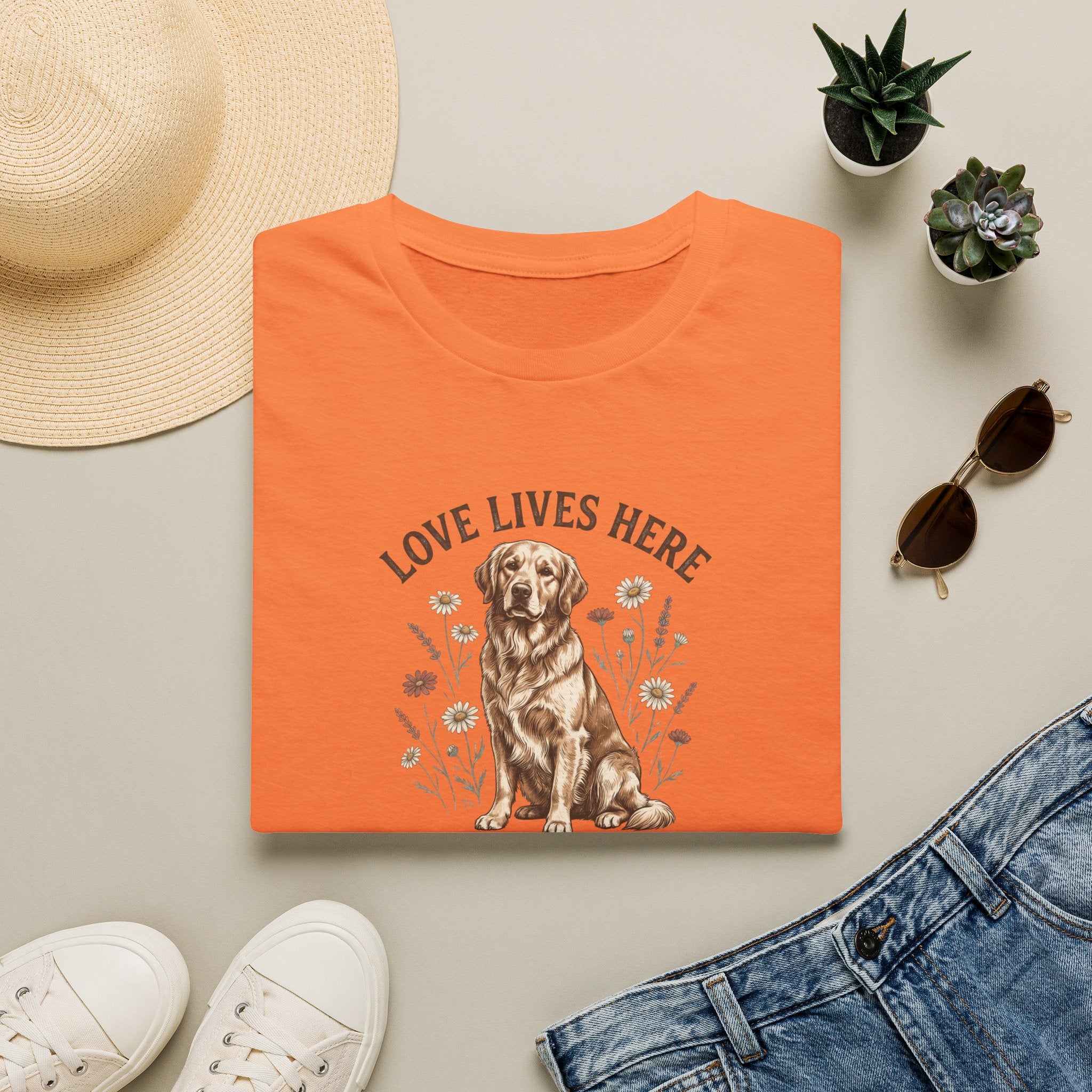 Love and Golden Hair Lives Here T-Shirt