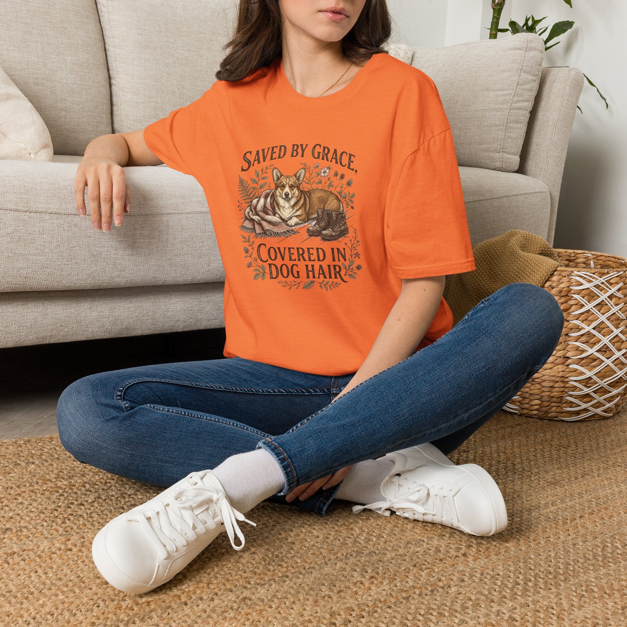 By Grace, Covered in Corgi Hair T-Shirt