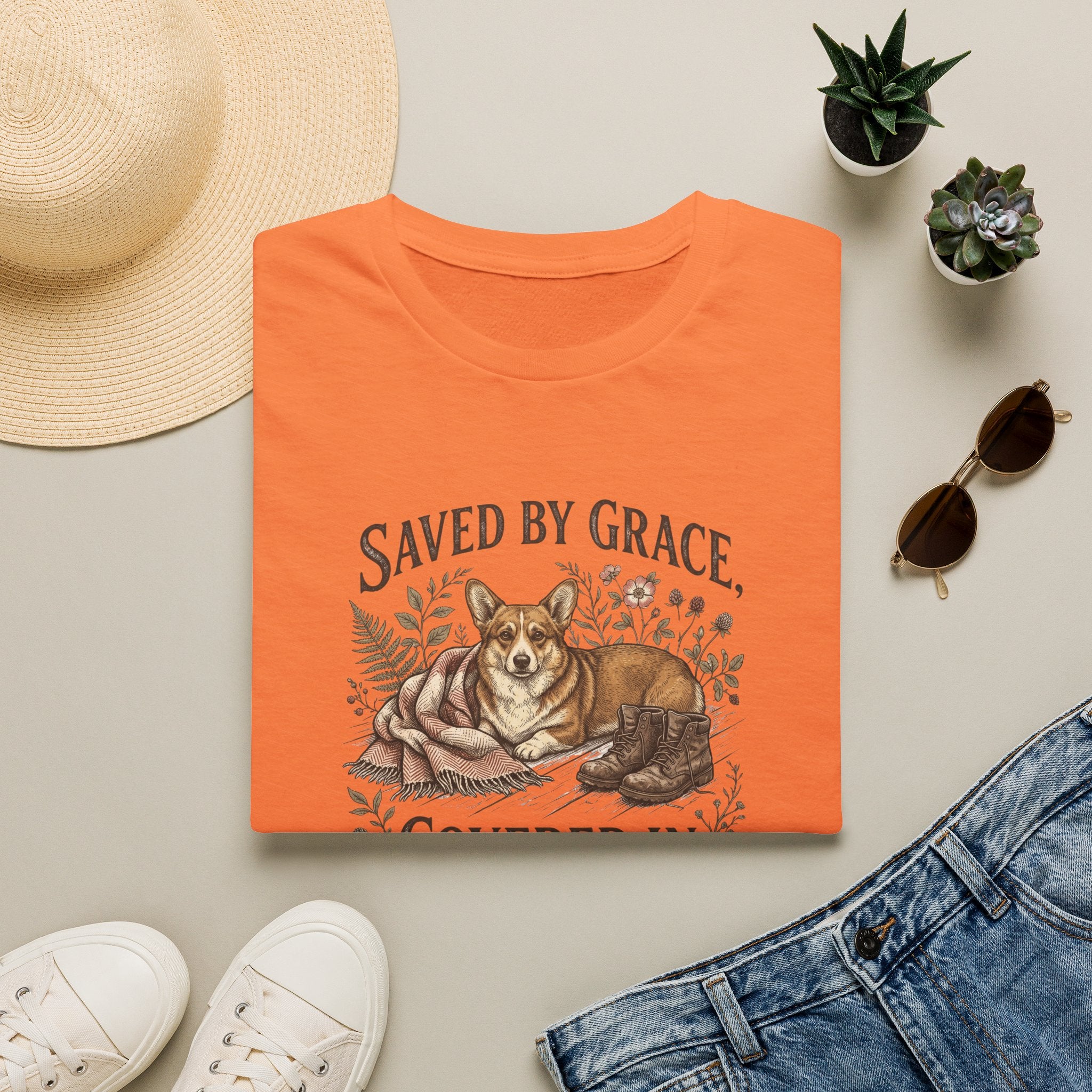 By Grace, Covered in Corgi Hair T-Shirt