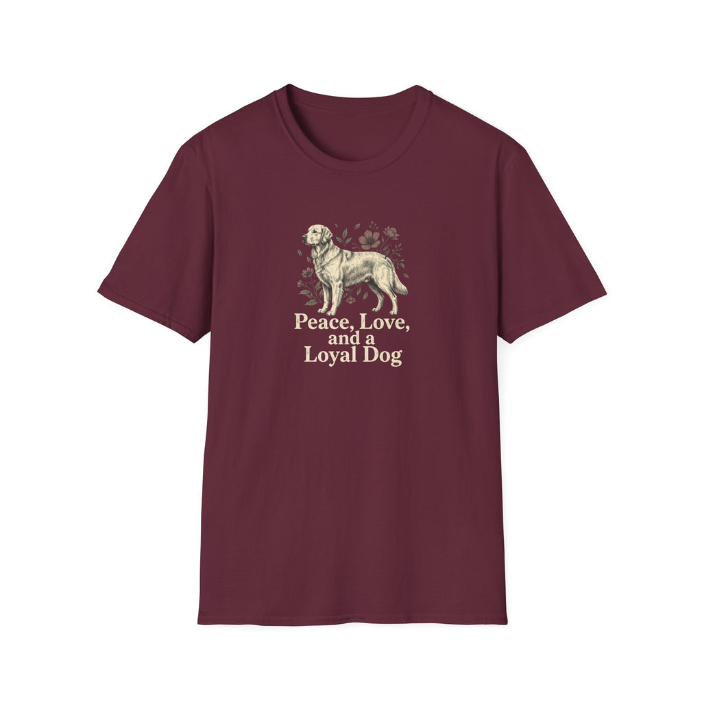 Peace, Love, Loyal Dog T-Shirt