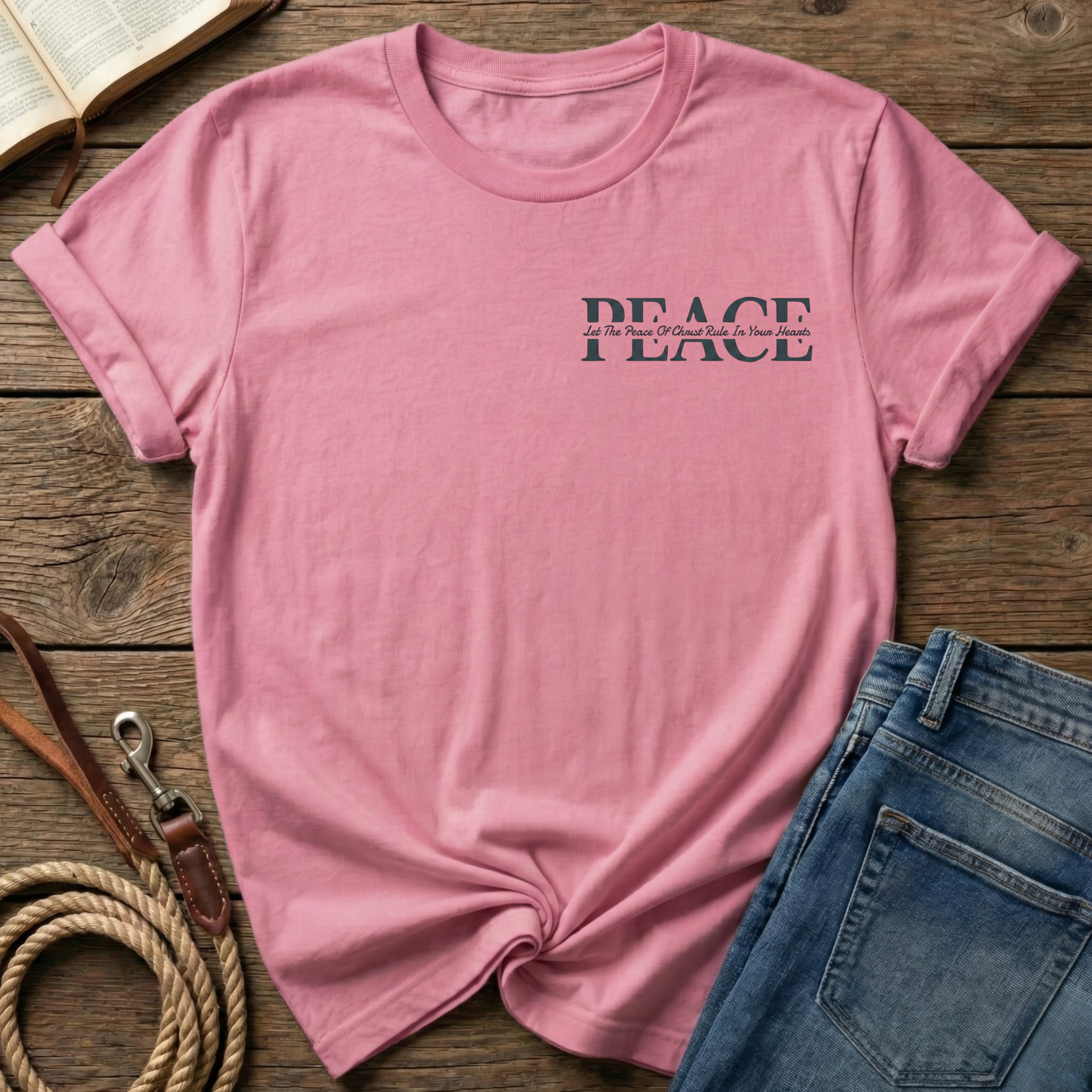 Peace By Letter T-Shirt
