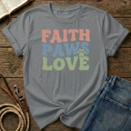 Faith Paws Love T-Shirt