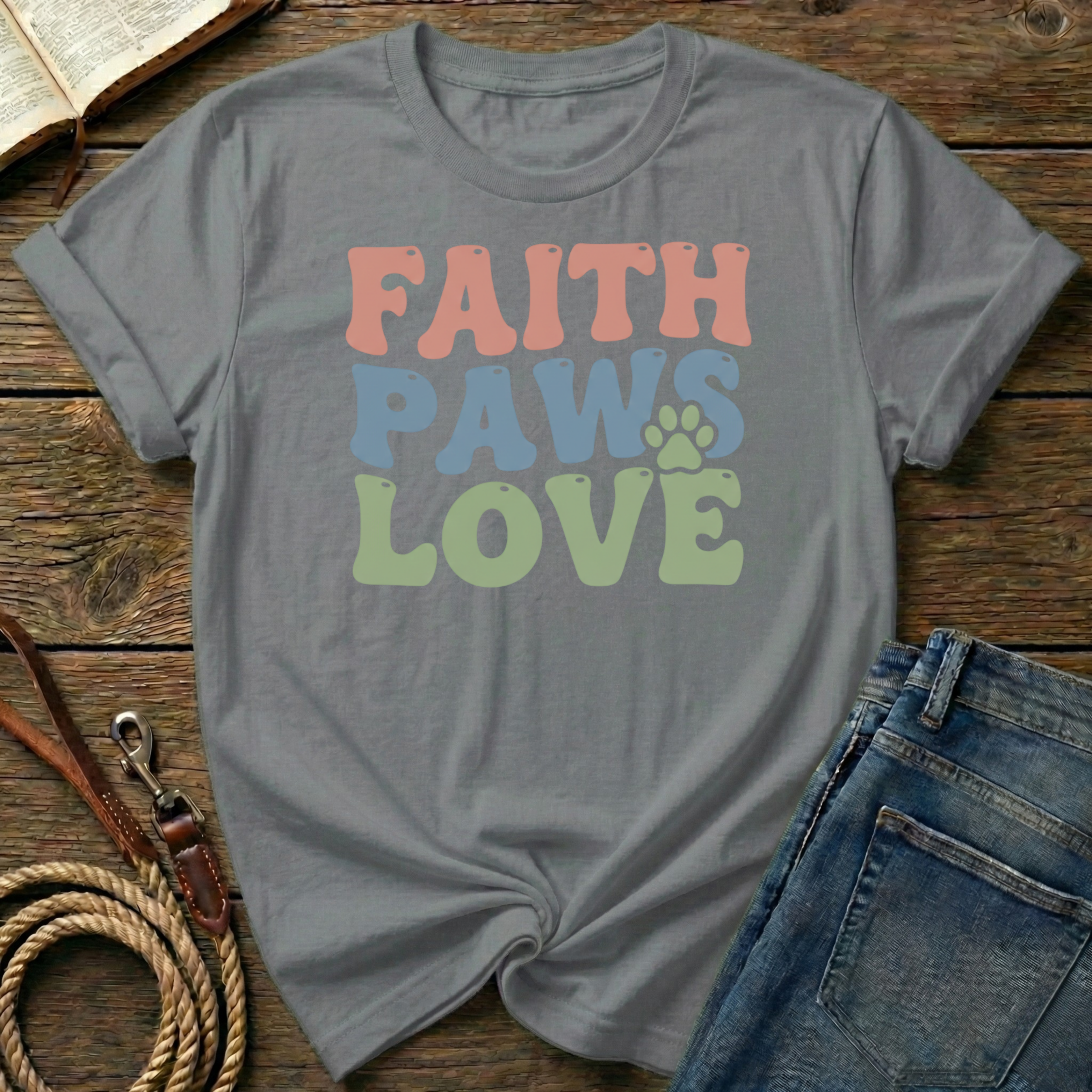 Faith Paws Love T-Shirt