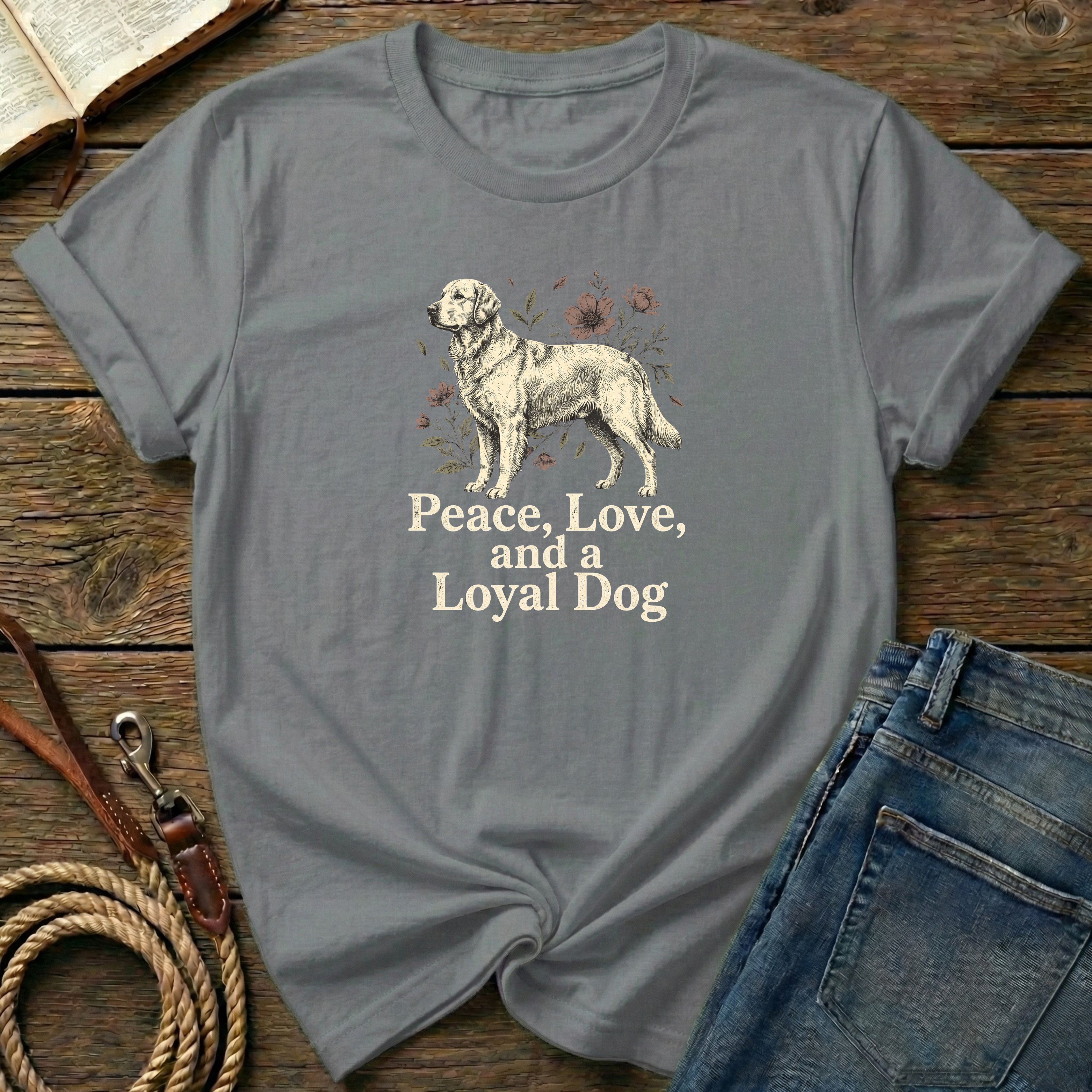 Peace, Love, Loyal Dog T-Shirt