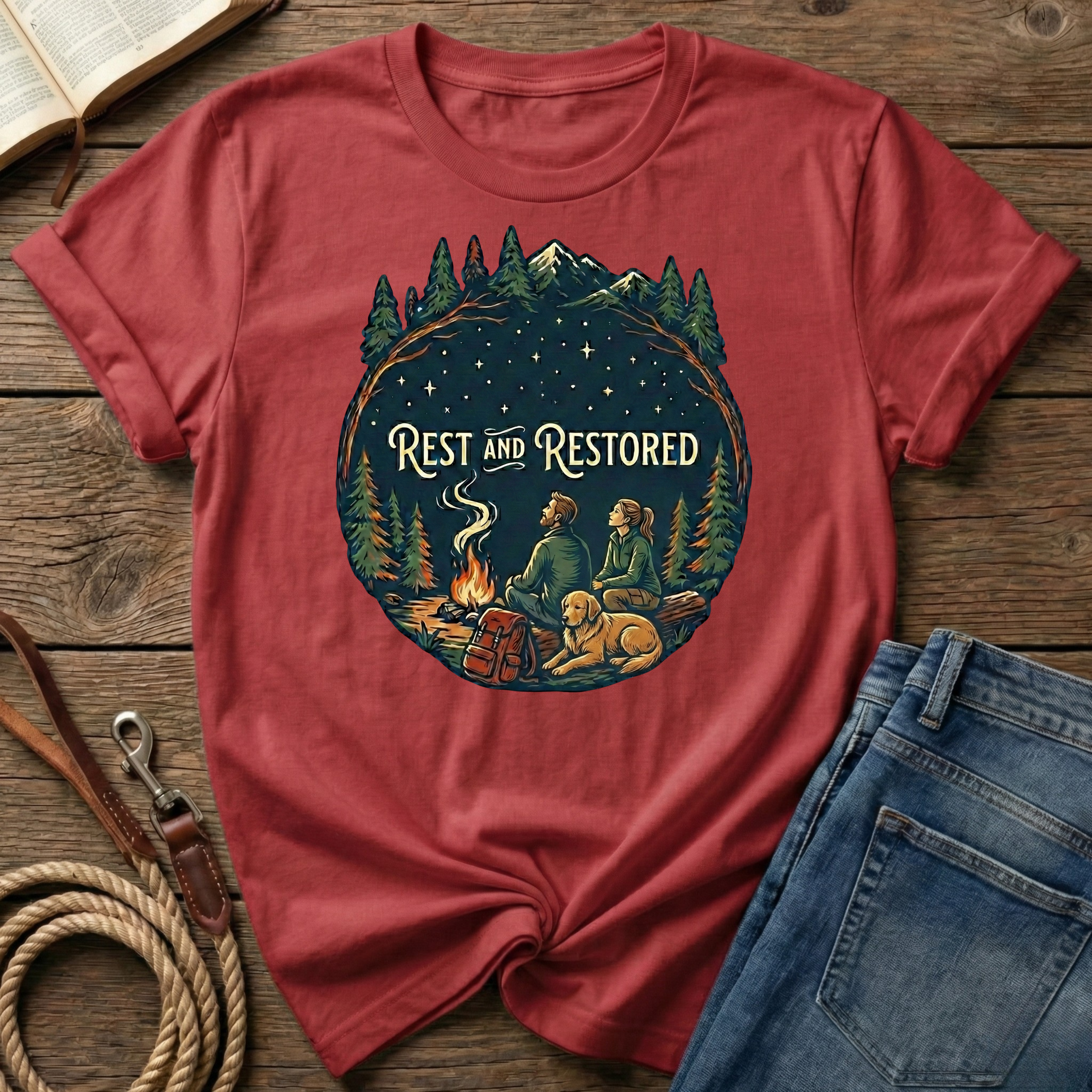 Rest And Restored Couple Figure T-Shirt