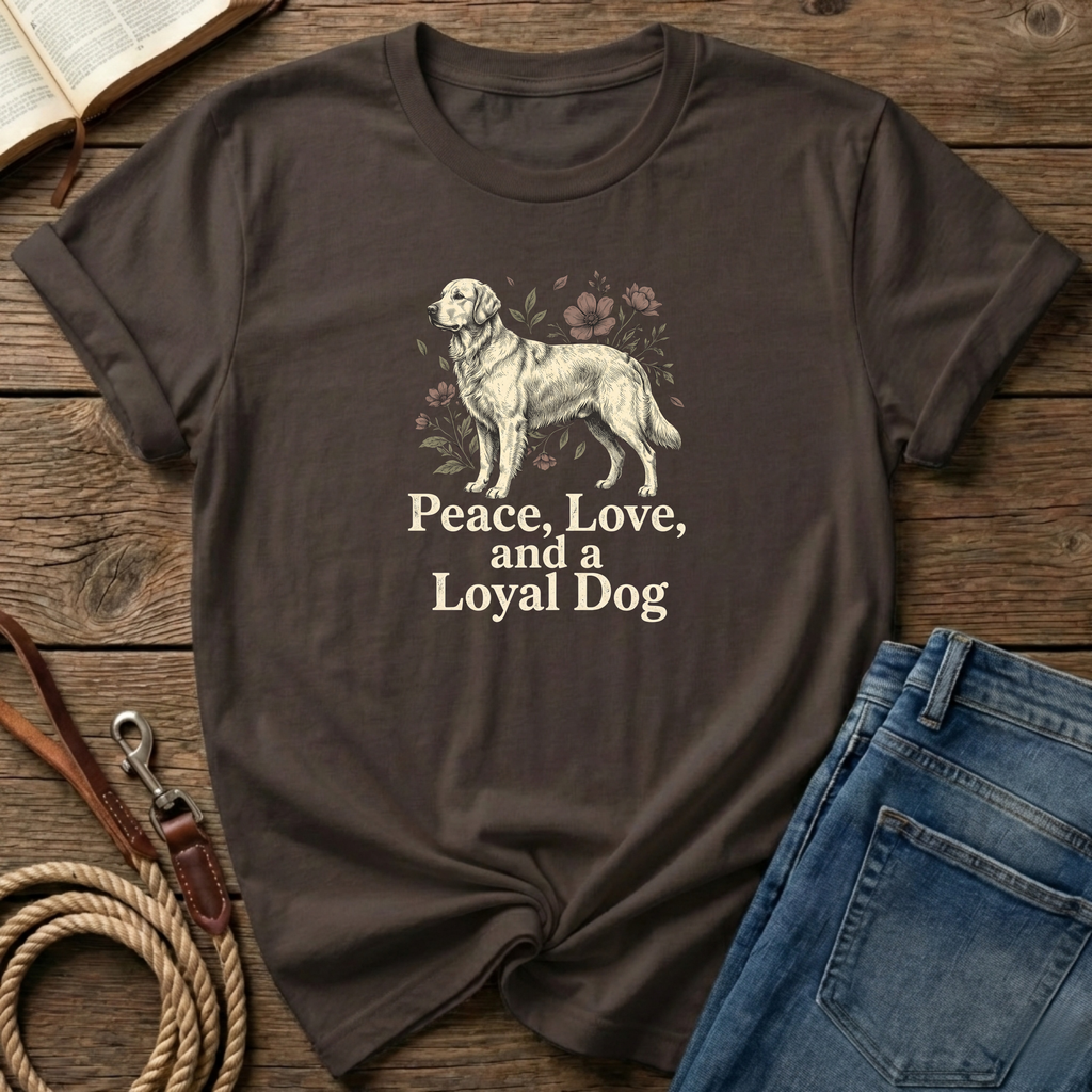 Peace, Love, Loyal Dog T-Shirt