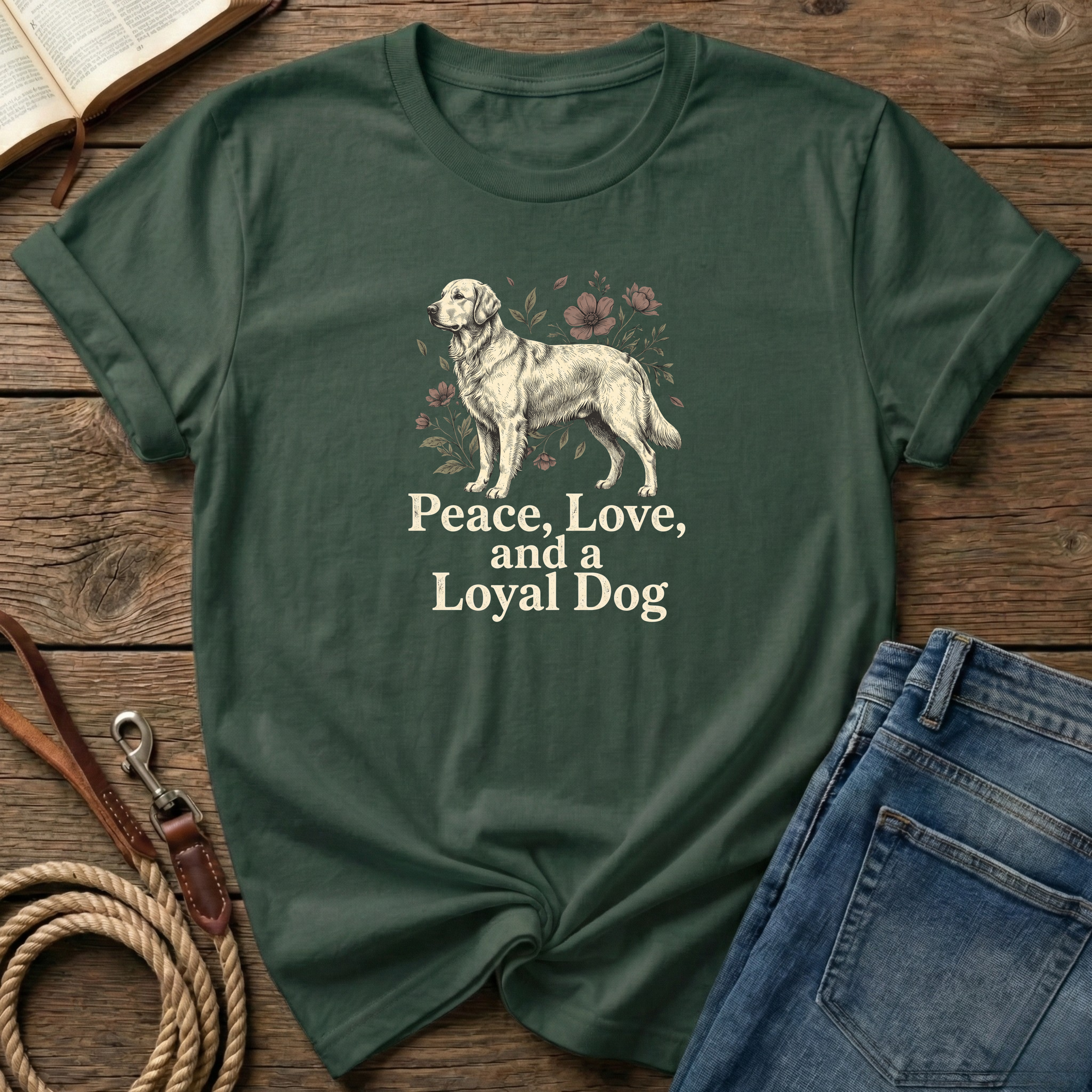 Peace, Love, Loyal Dog T-Shirt