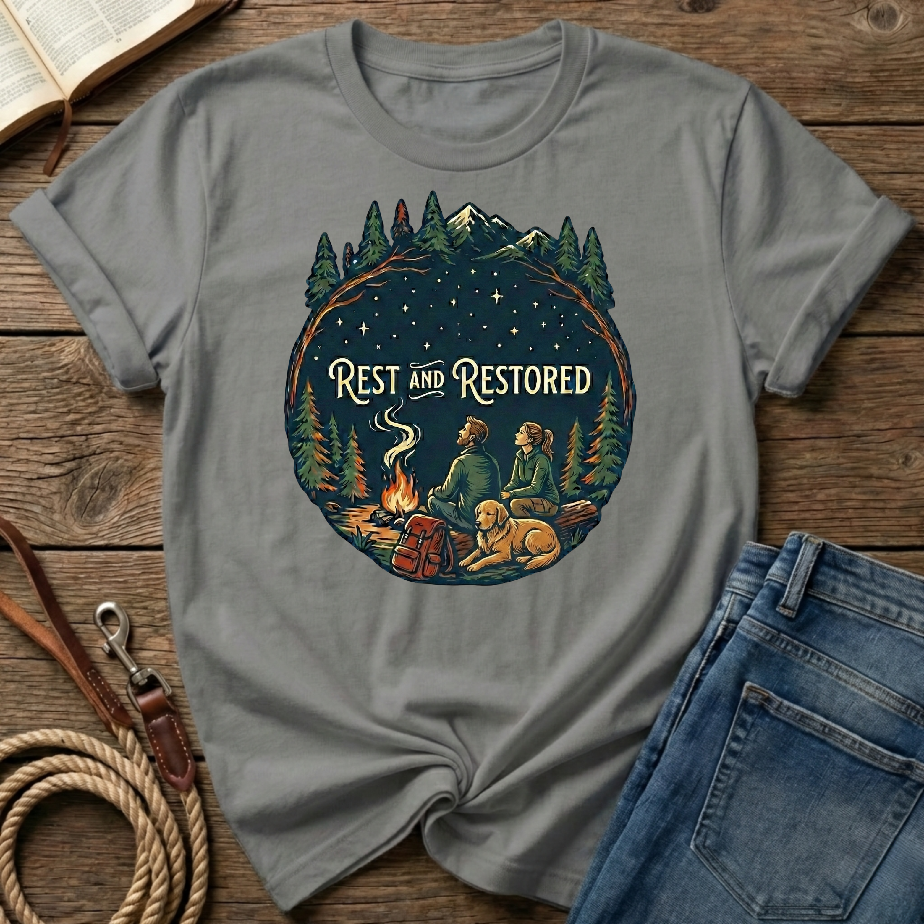 Rest And Restored Couple Figure T-Shirt