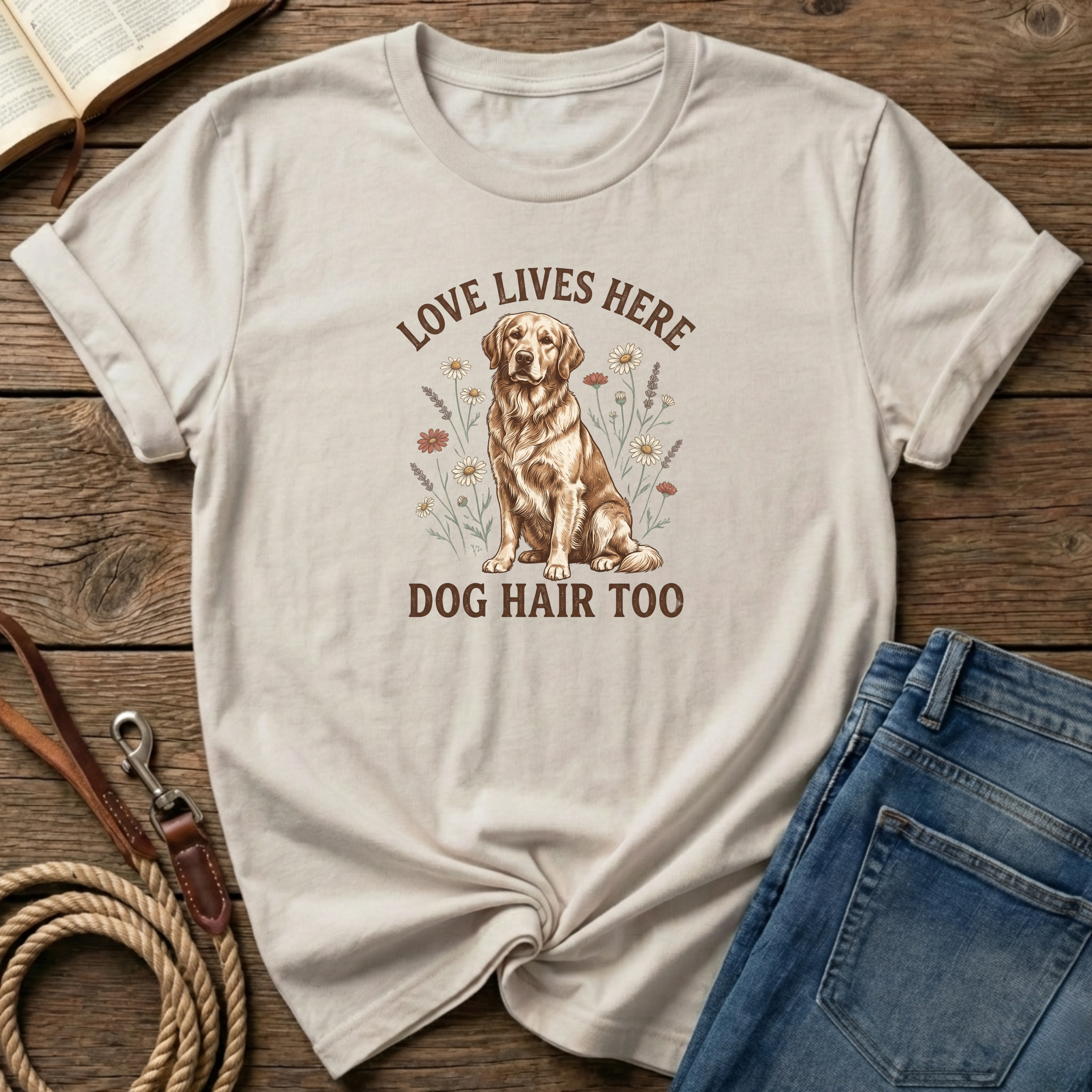 Love and Golden Hair Lives Here T-Shirt