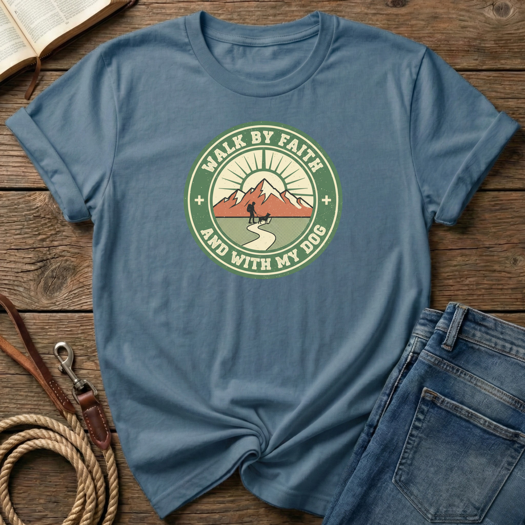 Walk By Faith And My Dog T-Shirt