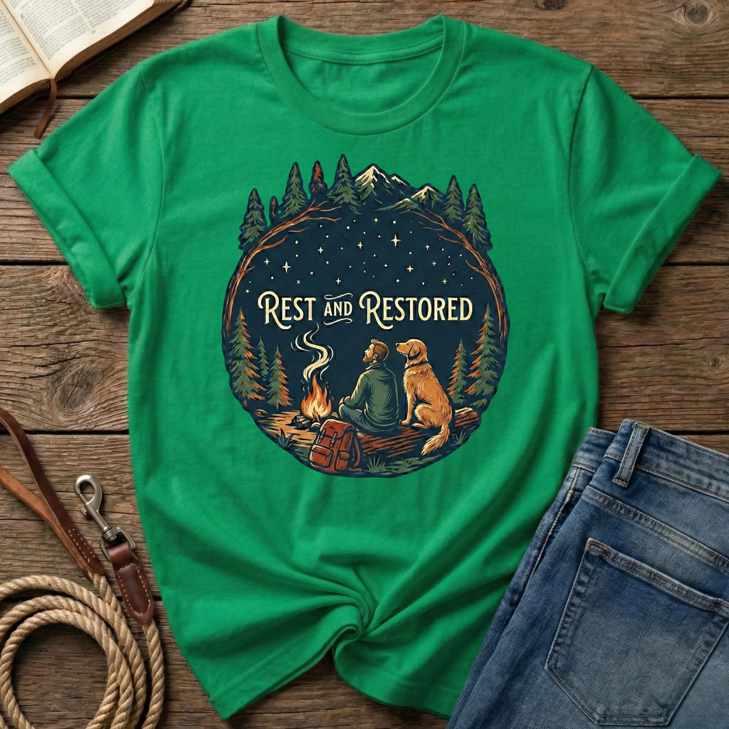 Rest And Restored Male Figure T-Shirt