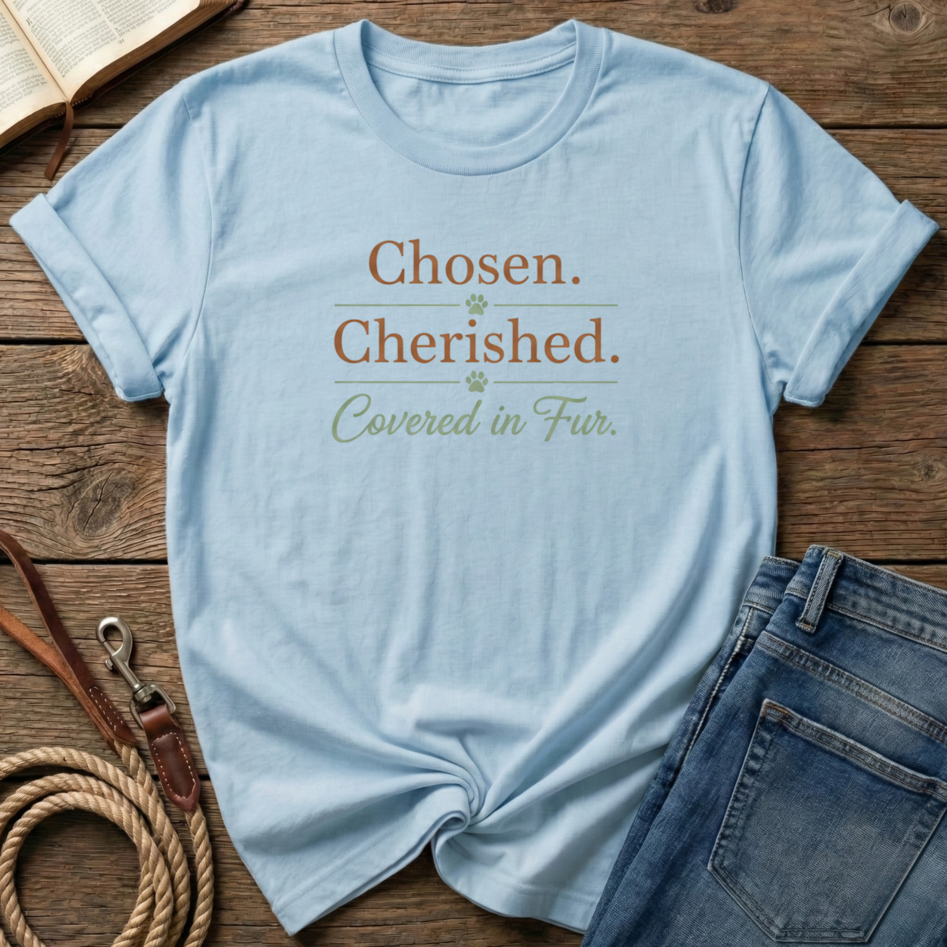 Chosen Cherished Covered in Fur T-Shirt