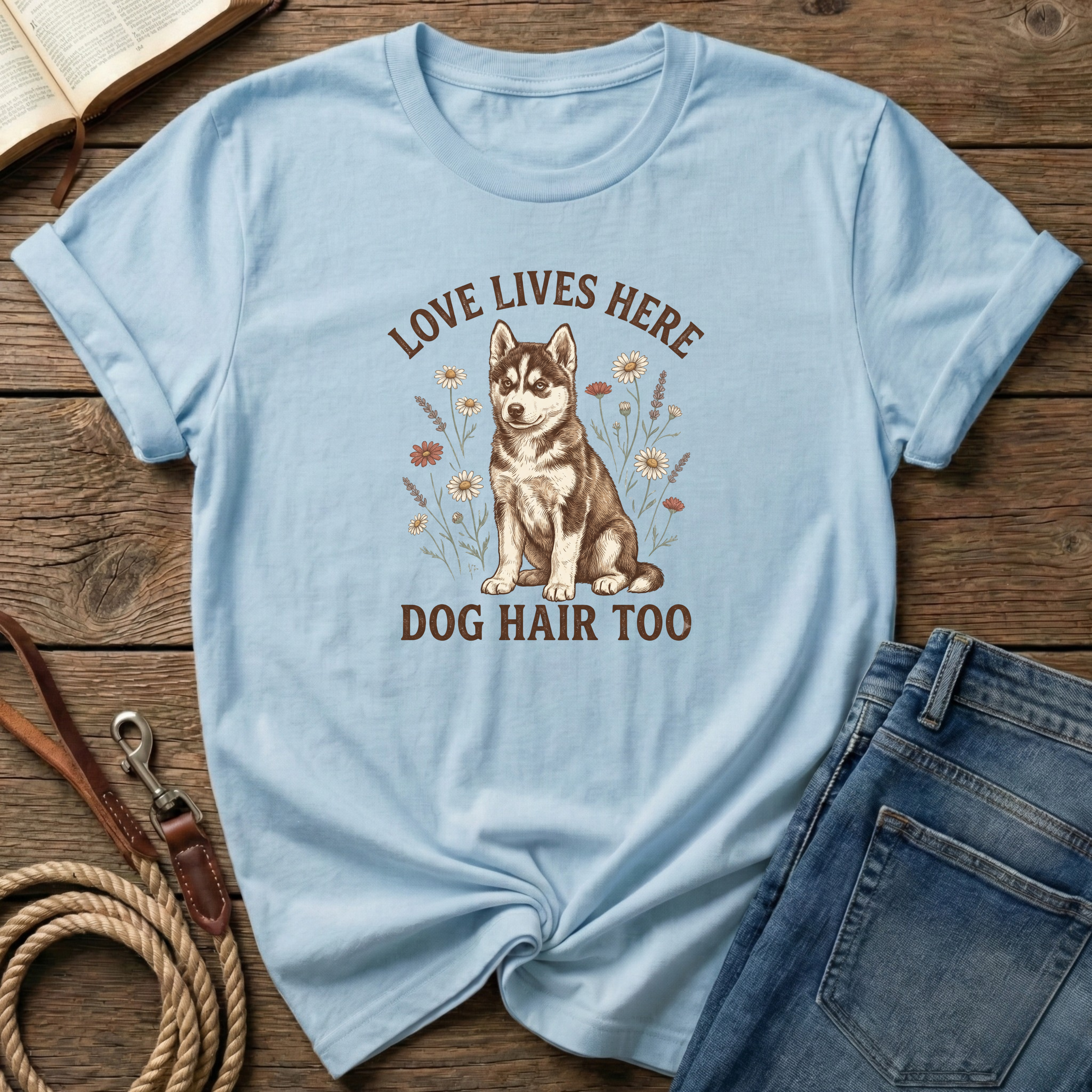 Love and Dog Hair Lives Here T-Shirt