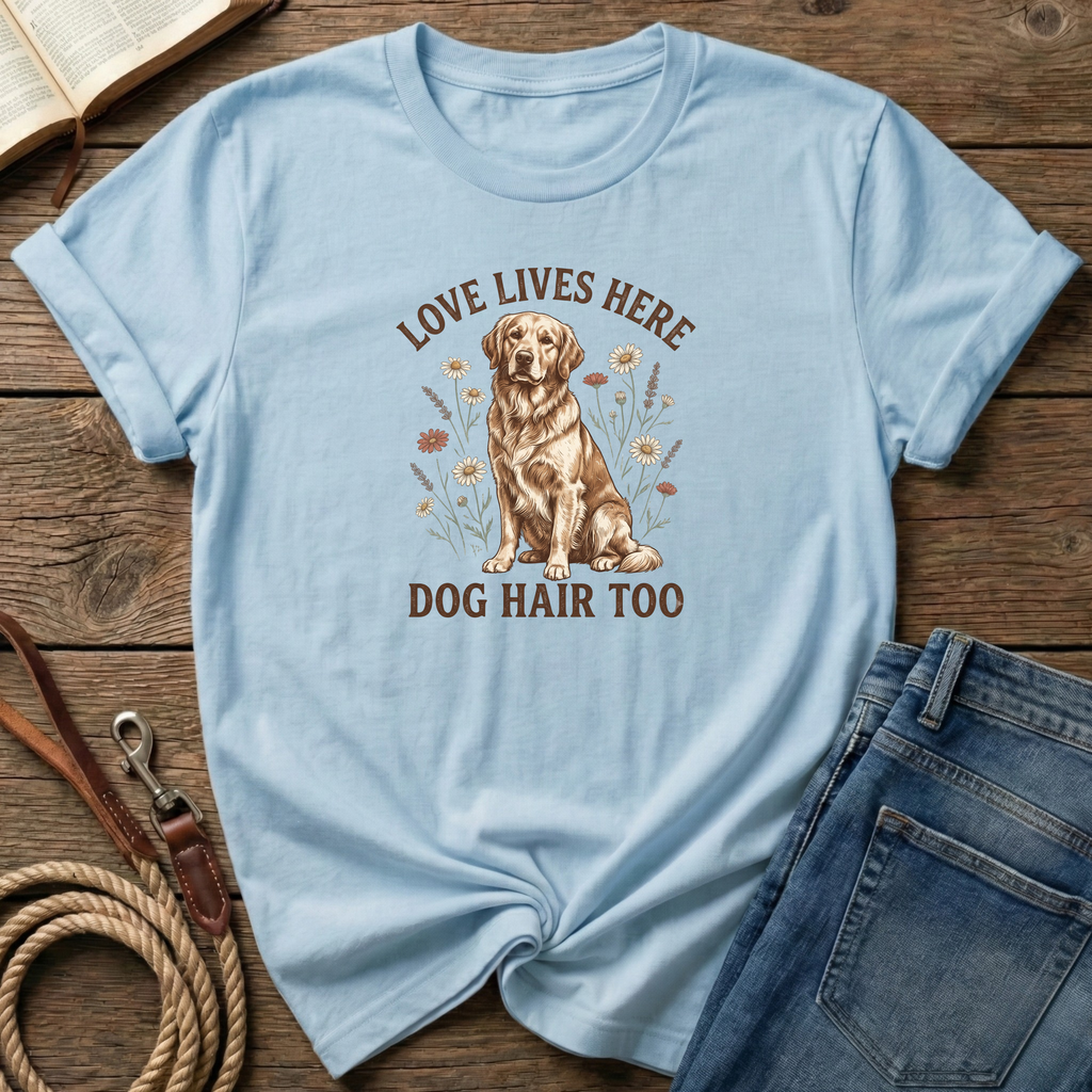 Love and Golden Hair Lives Here T-Shirt