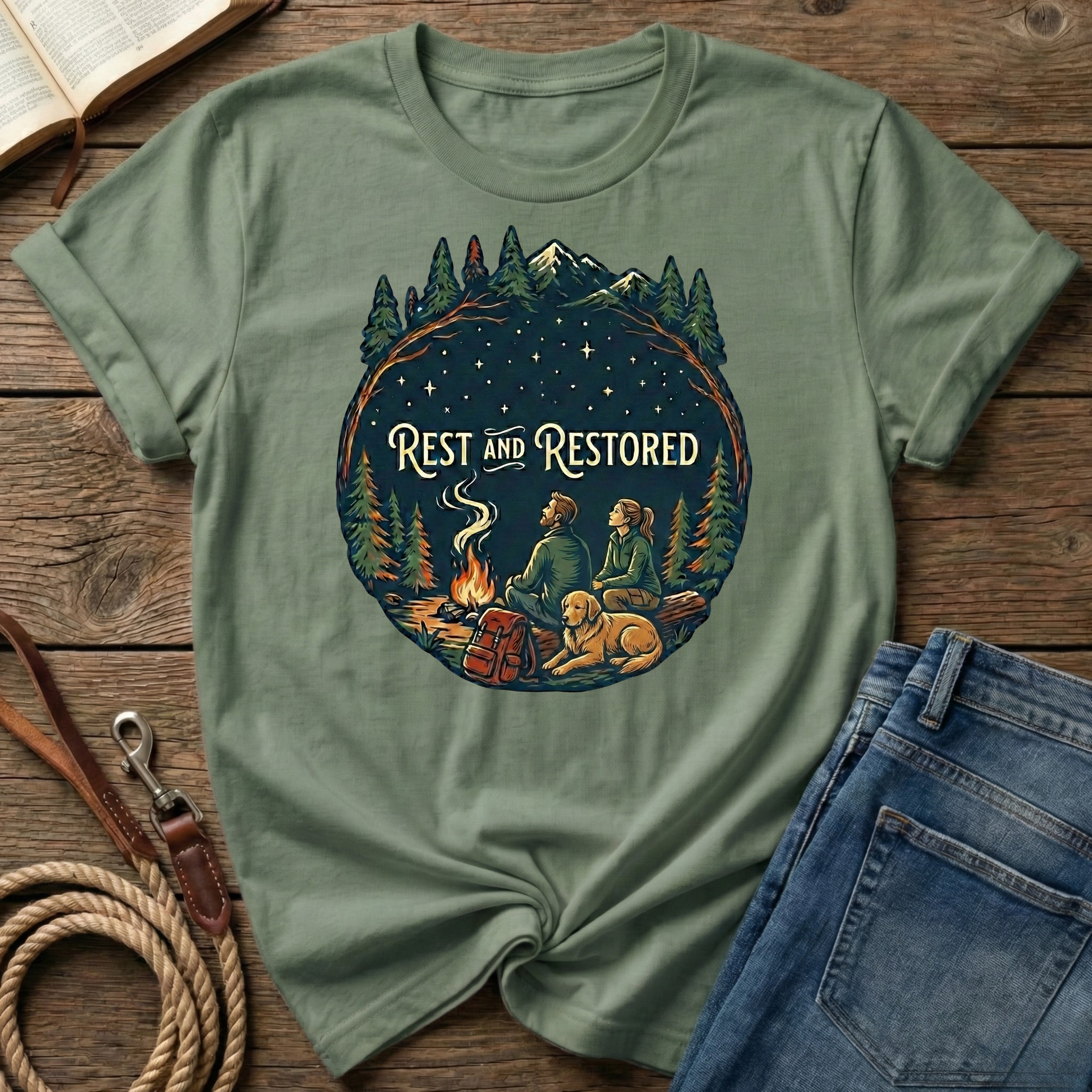 Rest And Restored Couple Figure T-Shirt