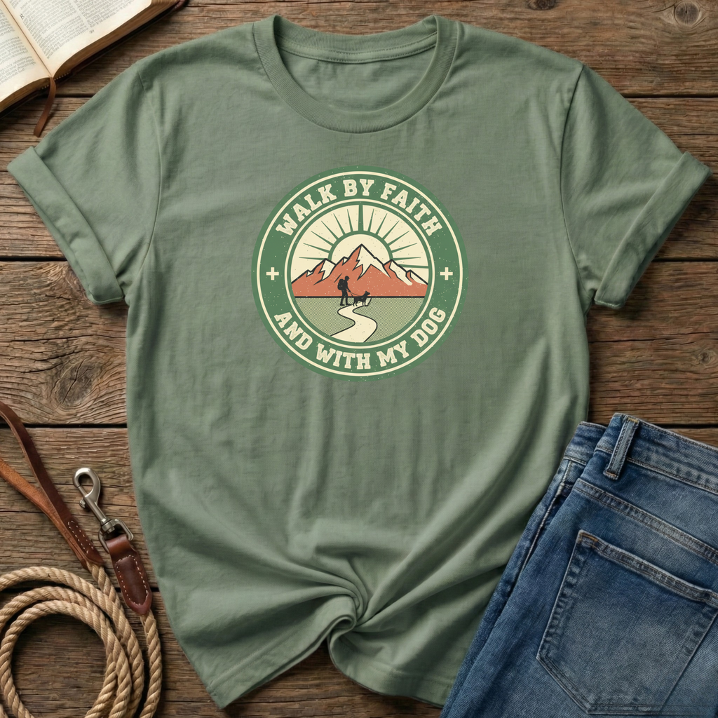 Walk By Faith And My Dog T-Shirt
