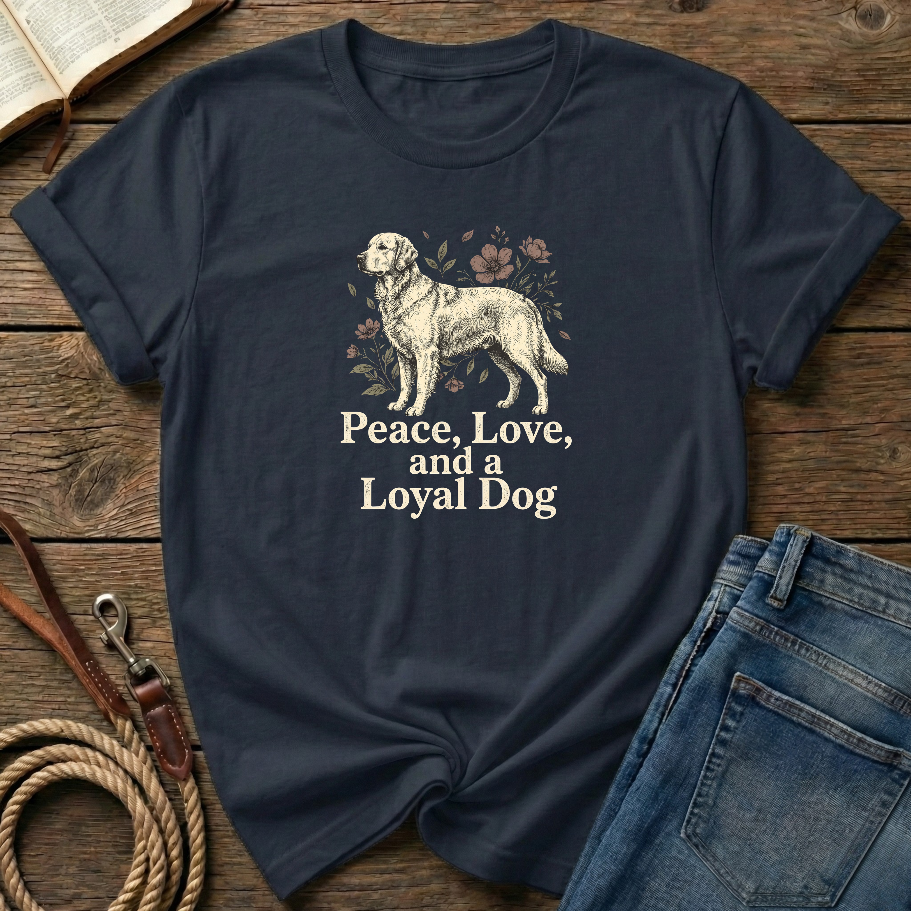Peace, Love, Loyal Dog T-Shirt