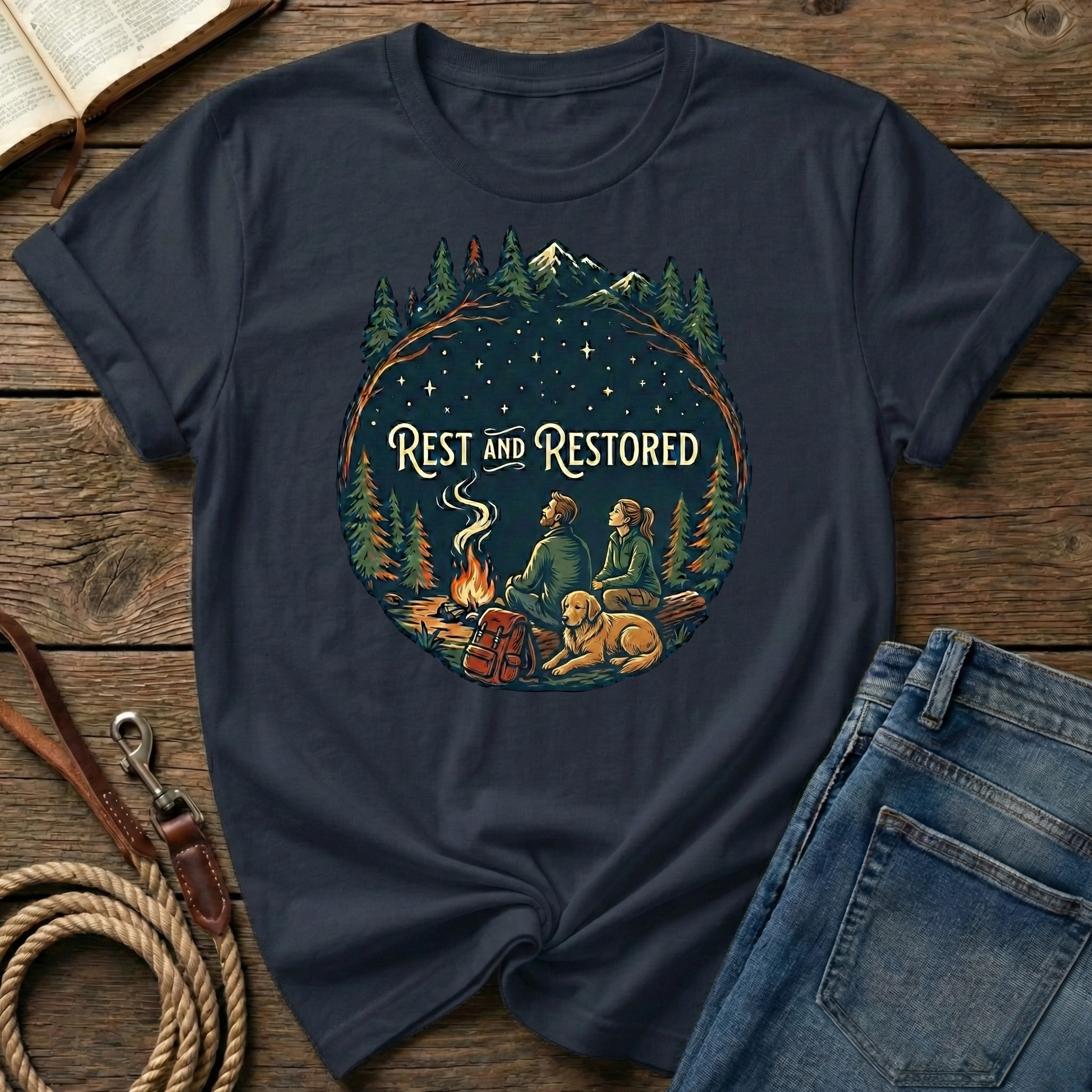 Rest And Restored Couple Figure T-Shirt