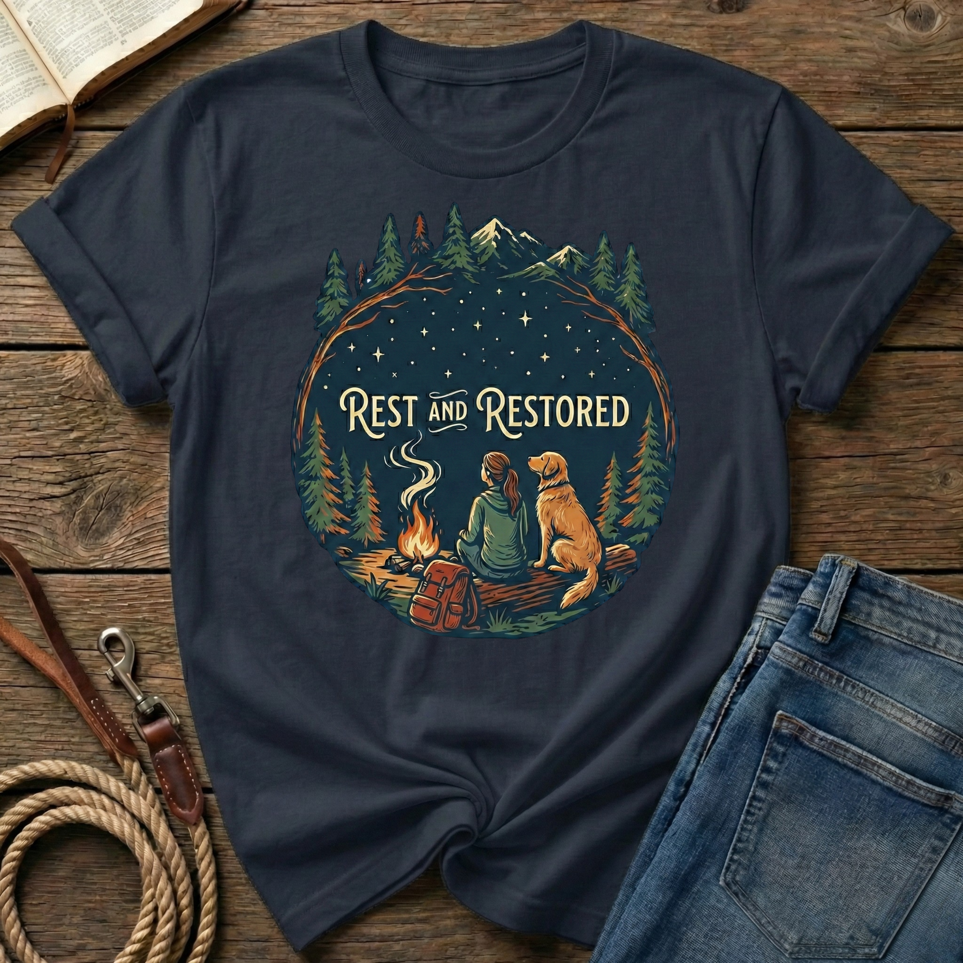 Rest And Restored Female Figure T-Shirt