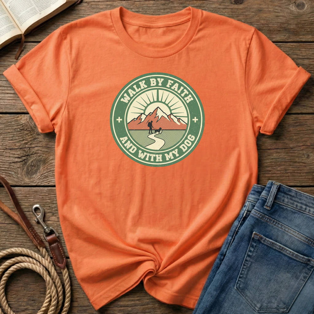 Walk By Faith And My Dog T-Shirt
