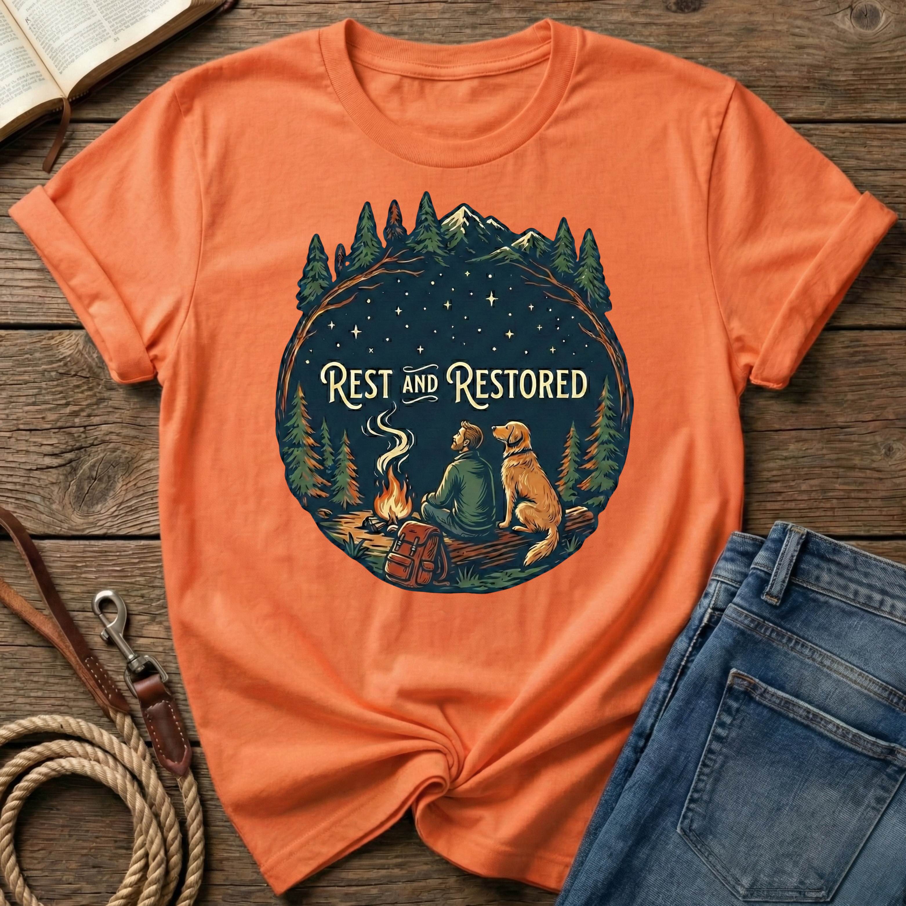Rest And Restored Male Figure T-Shirt