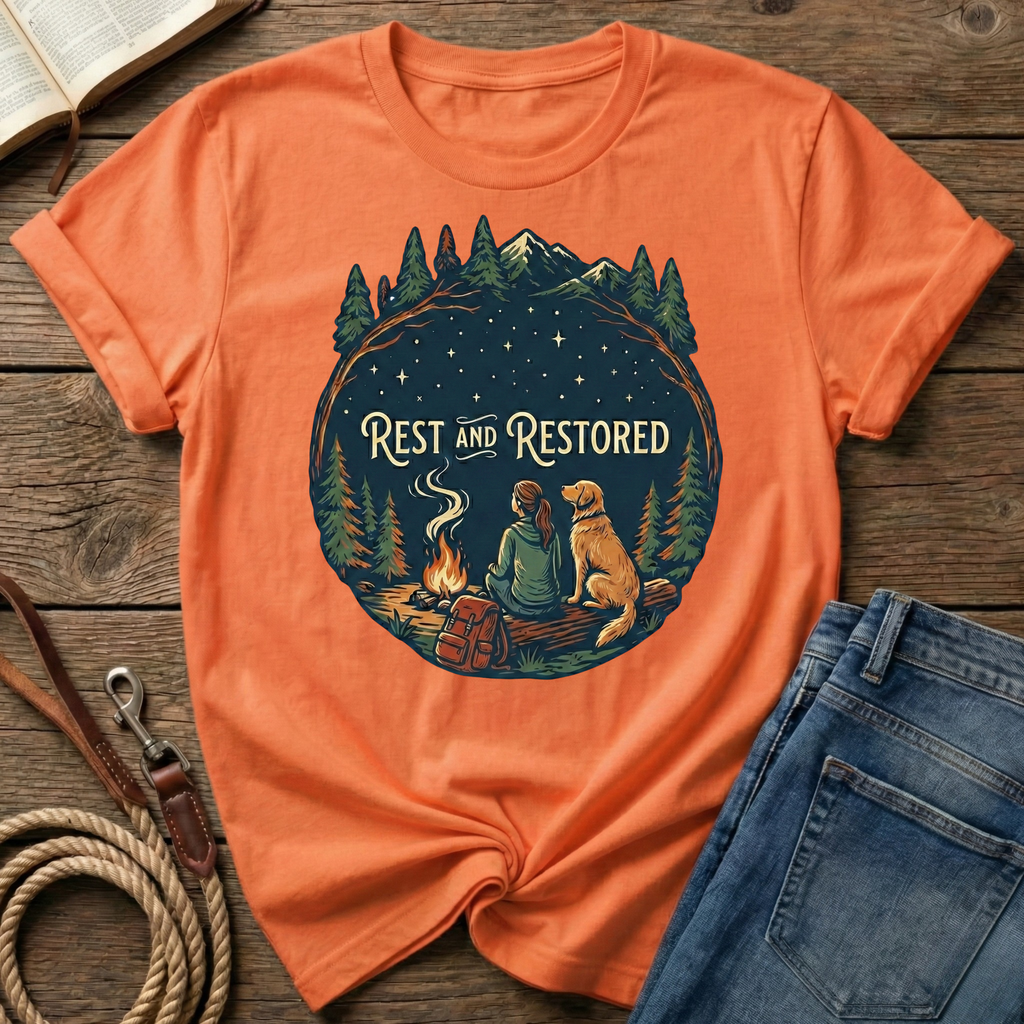 Rest And Restored Female Figure T-Shirt