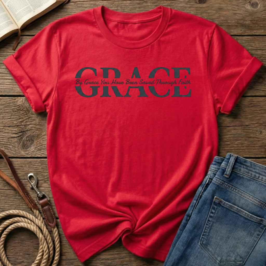 By Grace Letter T-Shirt