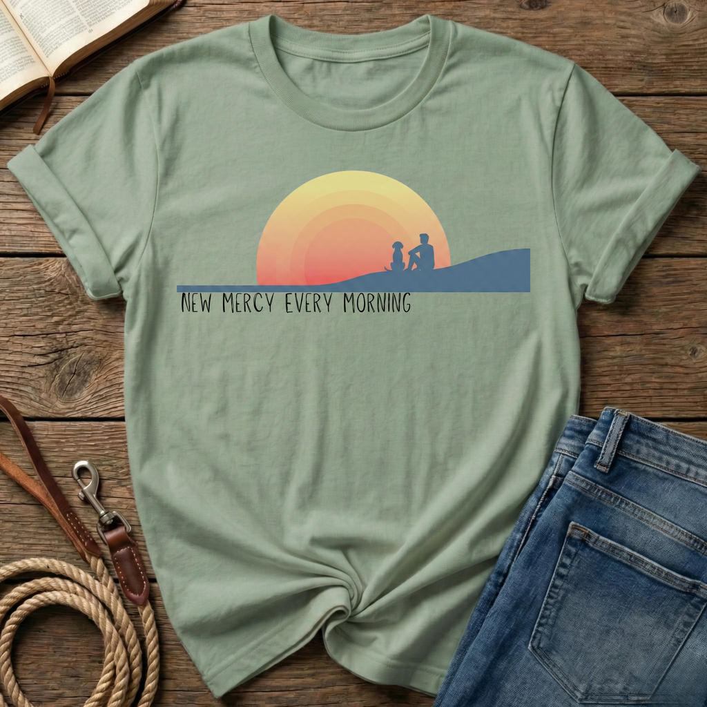 New Mercy Every Morning Male Figure T-Shirt
