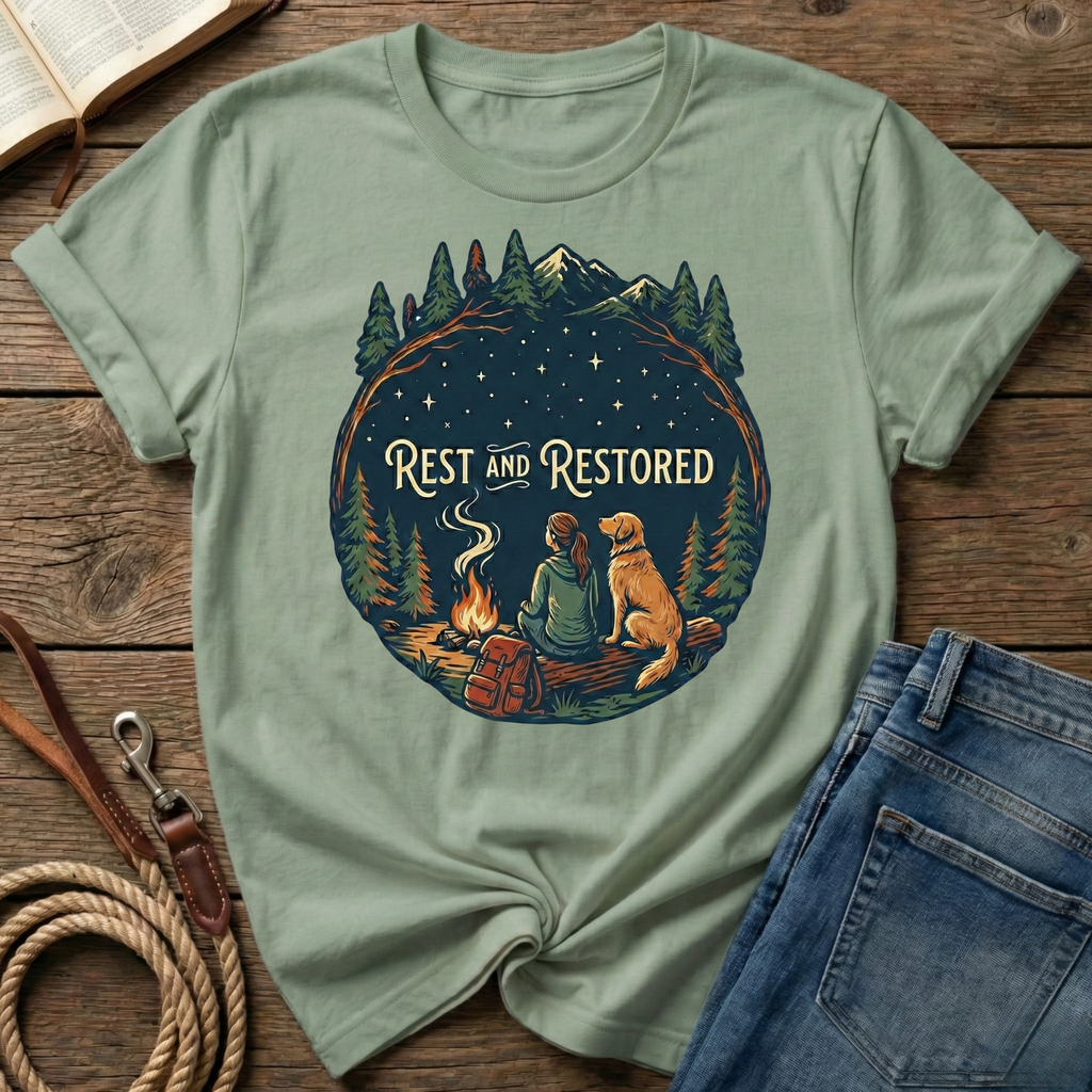 Rest And Restored Female Figure T-Shirt