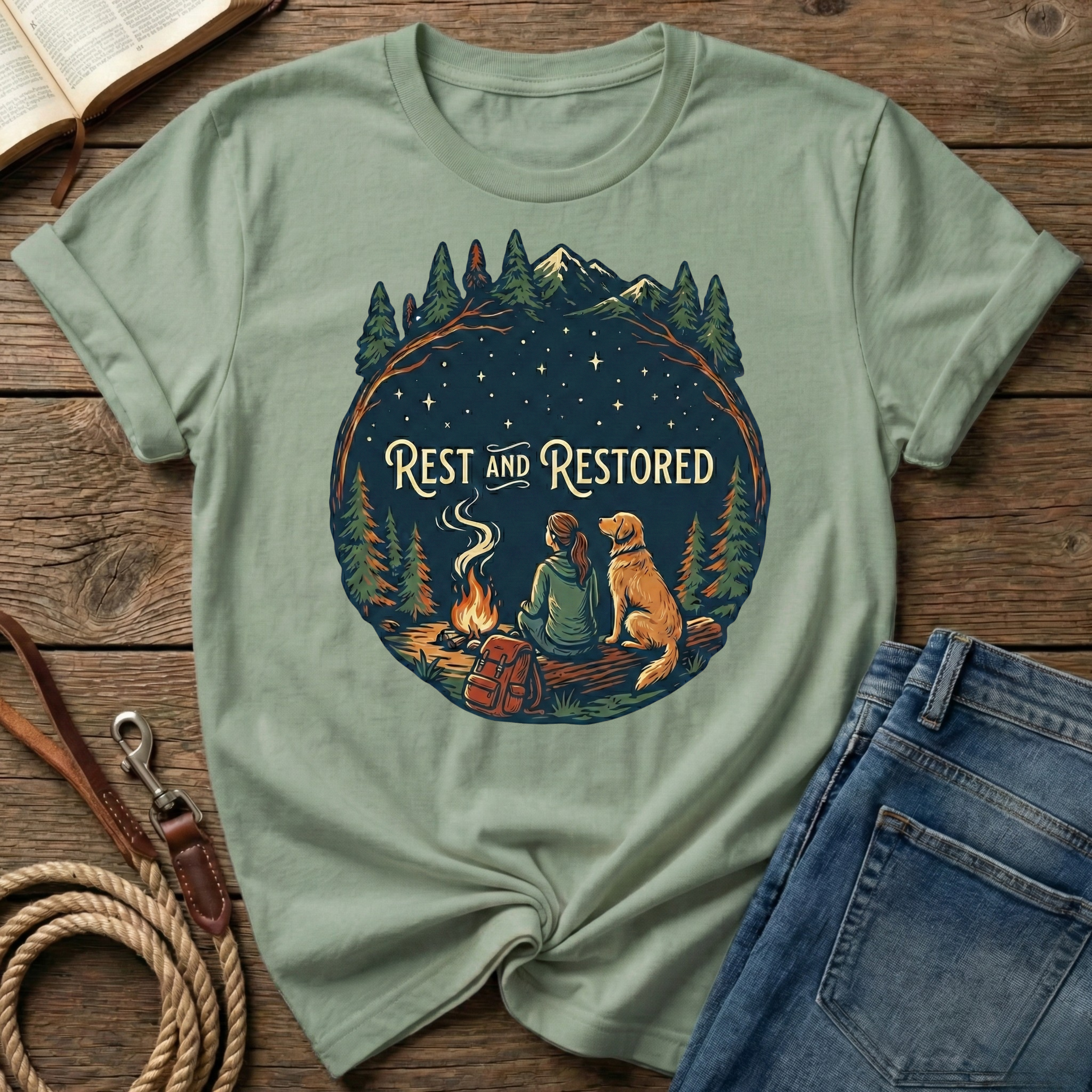 Rest And Restored Female Figure T-Shirt