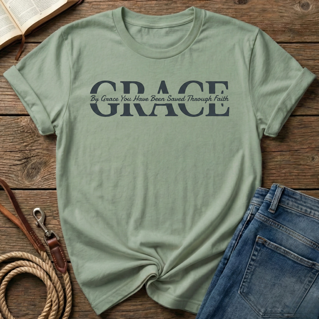 By Grace Letter T-Shirt