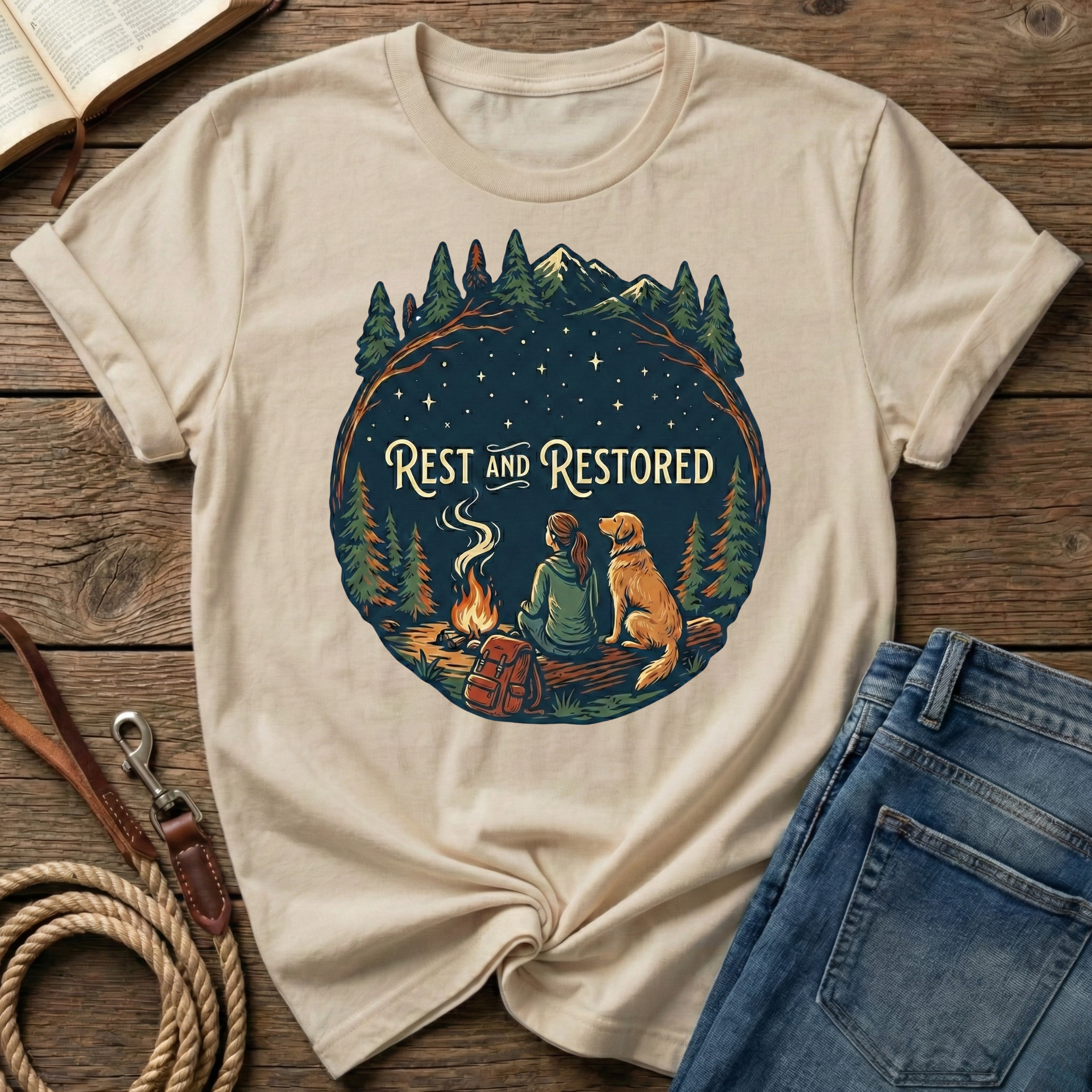 Rest And Restored Female Figure T-Shirt
