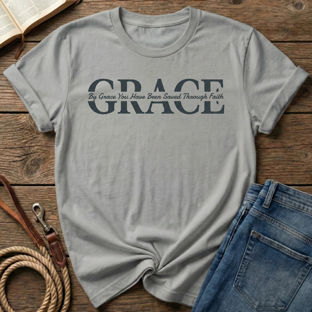 By Grace Letter T-Shirt