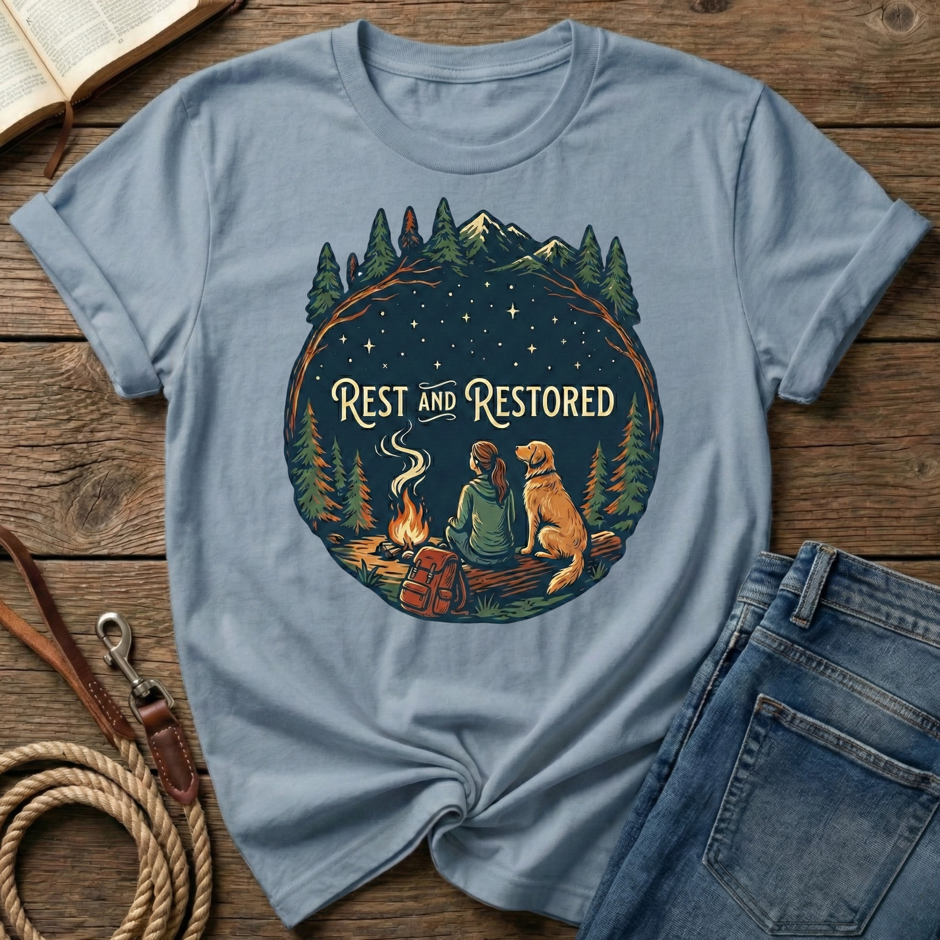 Rest And Restored Female Figure T-Shirt