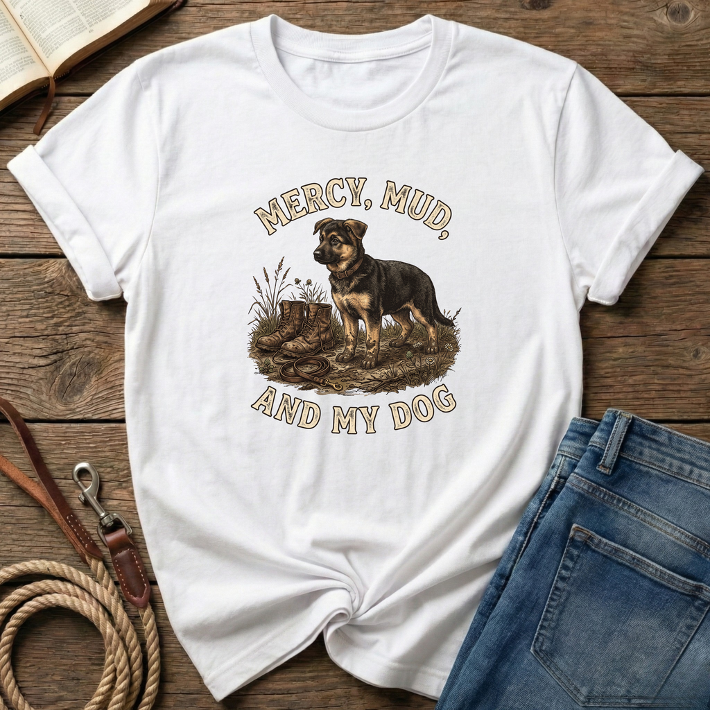 Mercy, Mud, and My Dog T-Shirt