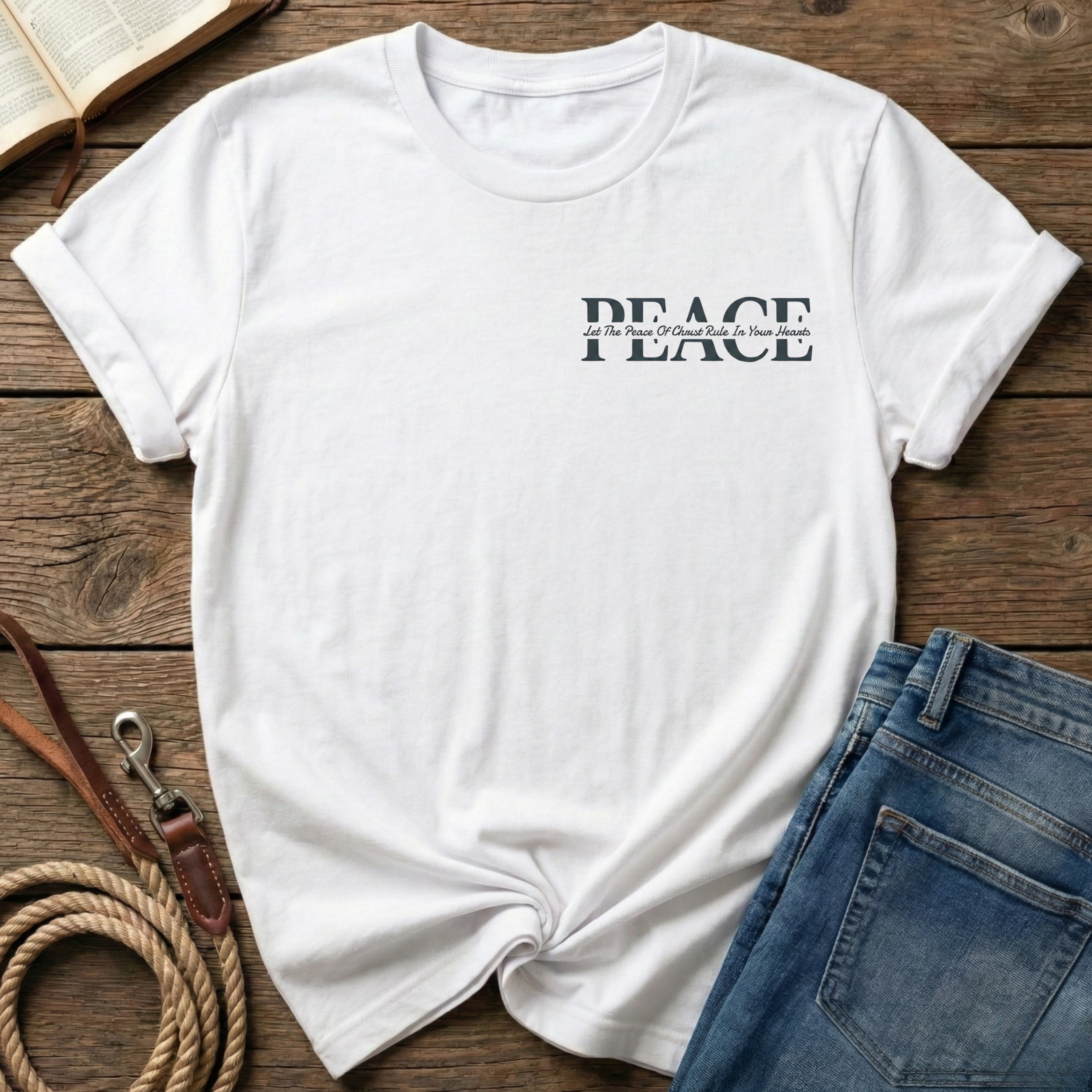 Peace By Letter T-Shirt