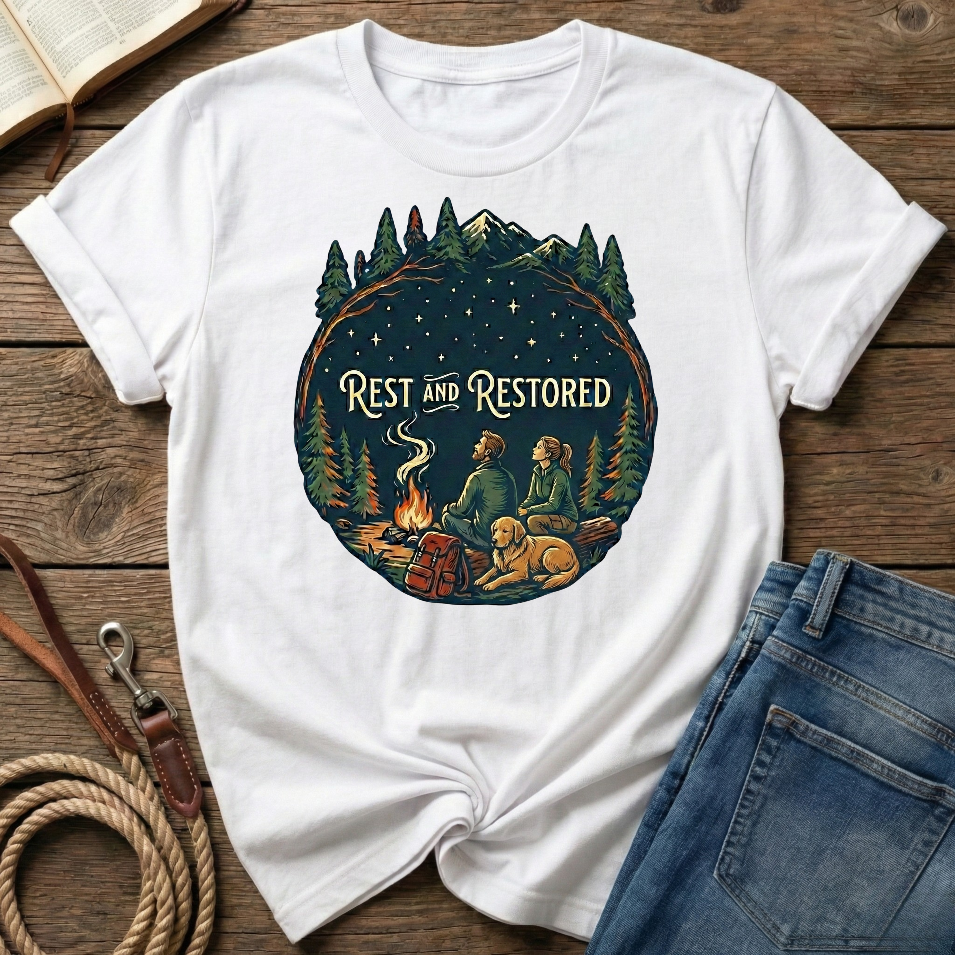 Rest And Restored Couple Figure T-Shirt