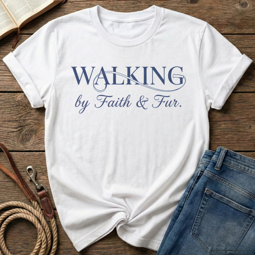 Walking By Faith & Fur T-Shirt